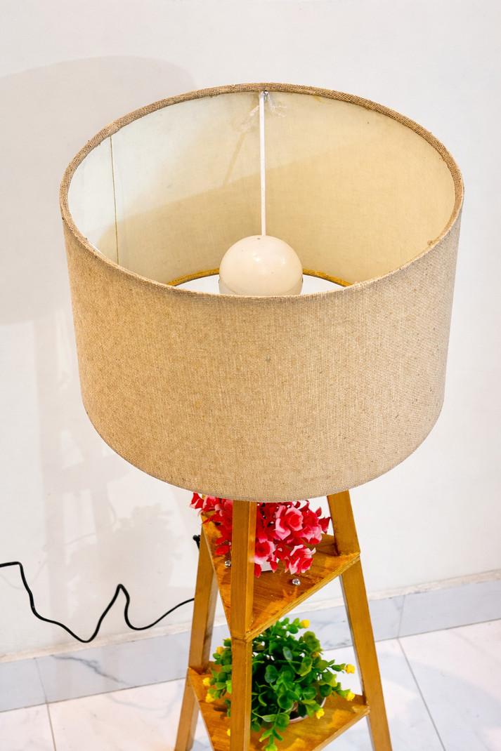 Warm White Metal Contemporary Frusturical Shaped Table Lamp