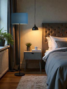 Warm White Metal Contemporary Frusturical Shaped Table Lamp